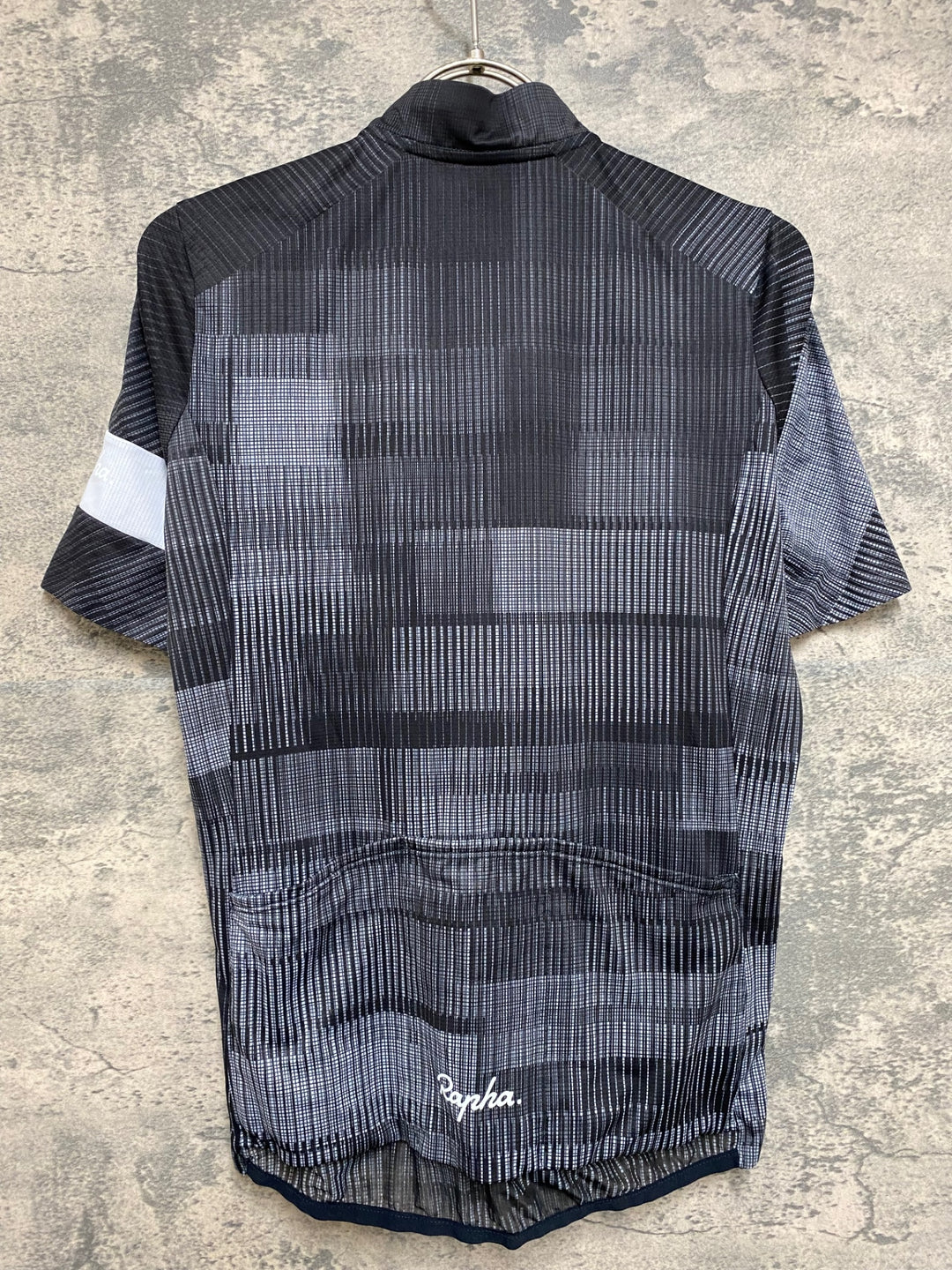 JN423 ラファ Rapha WOMEN'S FLYWEIGHT JERSEY - PRINTS 半袖 サイクルジャージ 黒 S