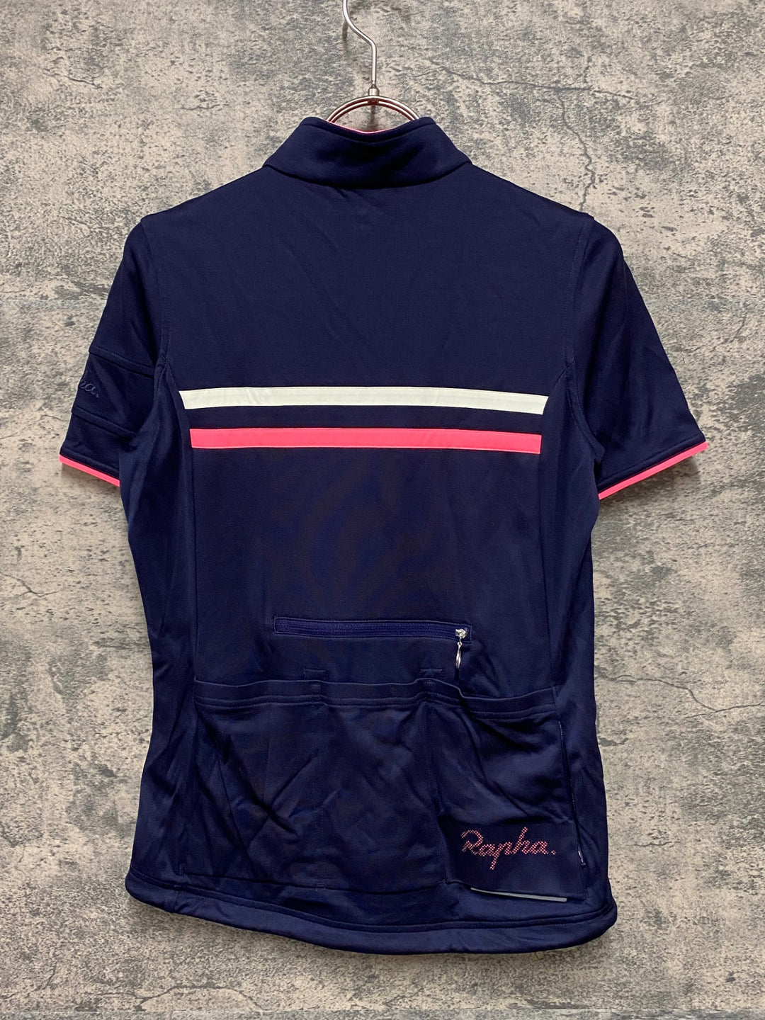 JY132 ラファ Rapha WOMEN'S SHORT SLEEVE BREVET JERSEY 半袖 サイクルジャージ レディース 紺 S