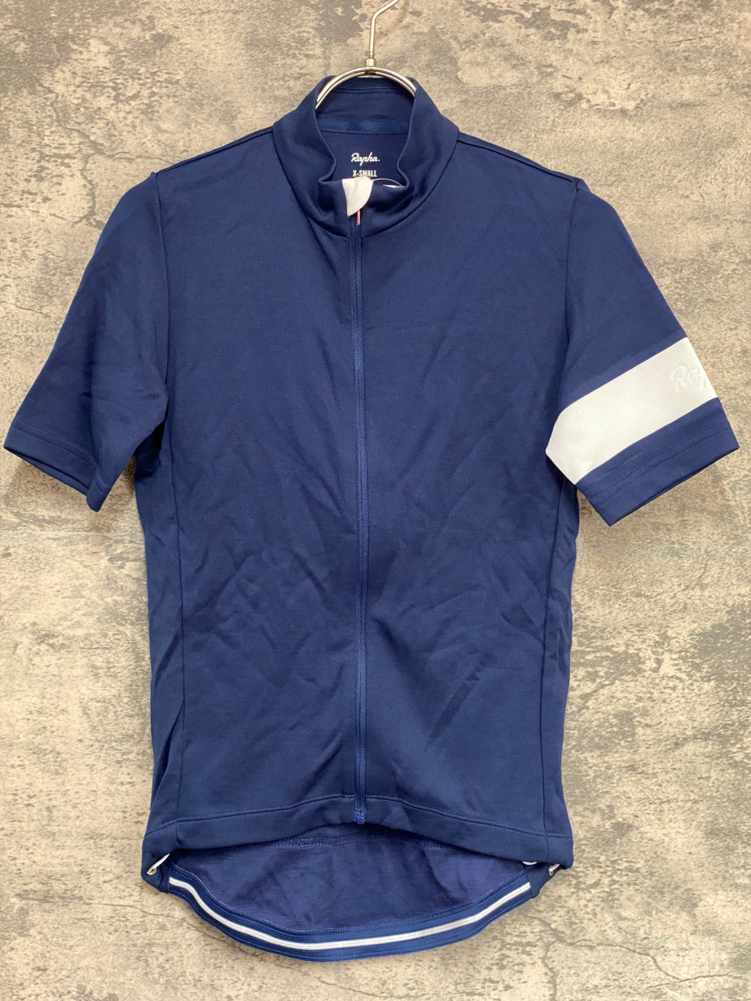 KM408 ラファ Rapha MEN'S CLASSIC JERSEY 半袖 サイクルジャージ 紺 XS