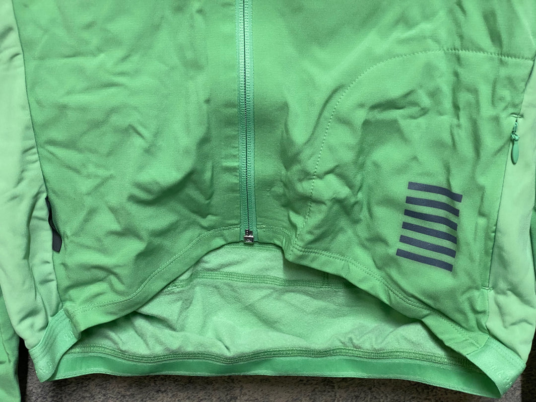 JQ226 ラファ Rapha PRO TEAM JACKET 長袖 サイクルジャケット グリーン M 裏起毛