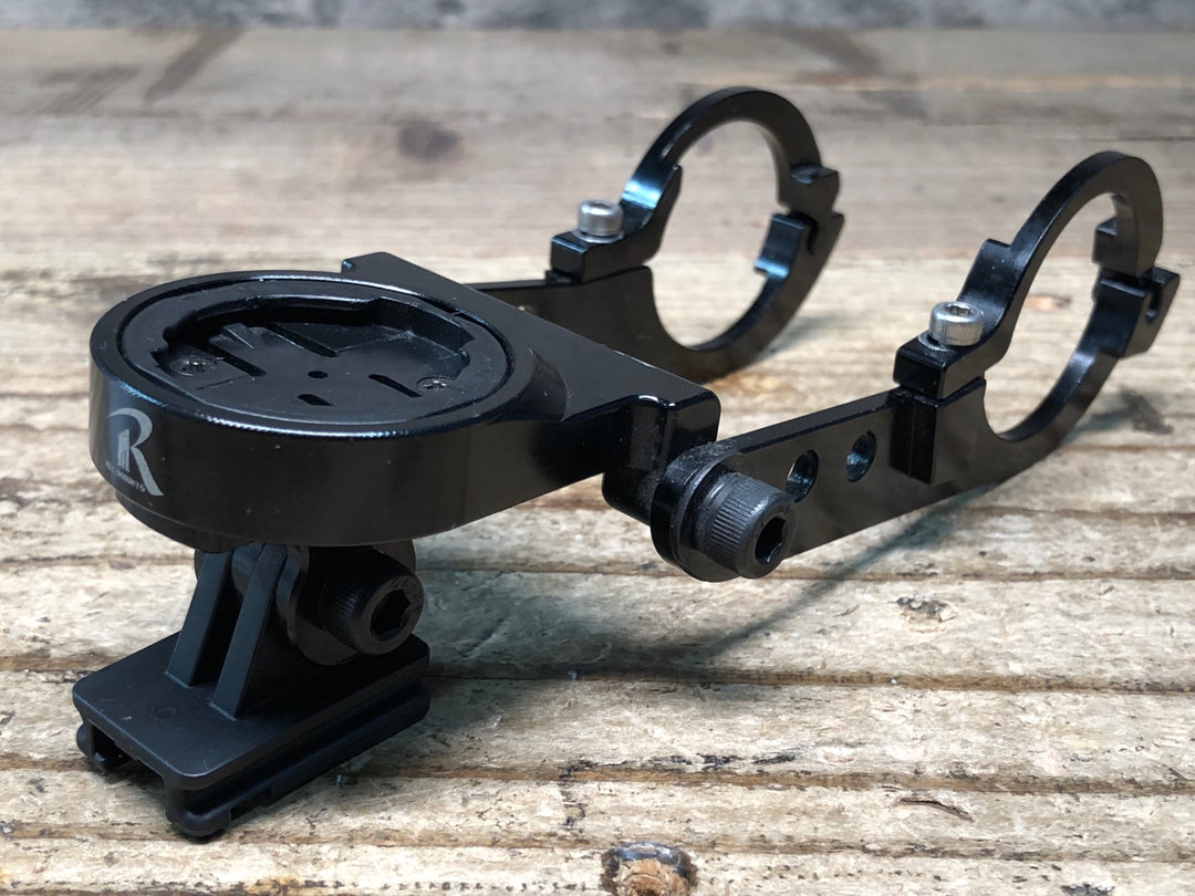 JN527 レックマウント REC-MOUNTS 両持ち サイコンマウント Φ31.8 ガーミン キャットアイ用ライトマウント付き