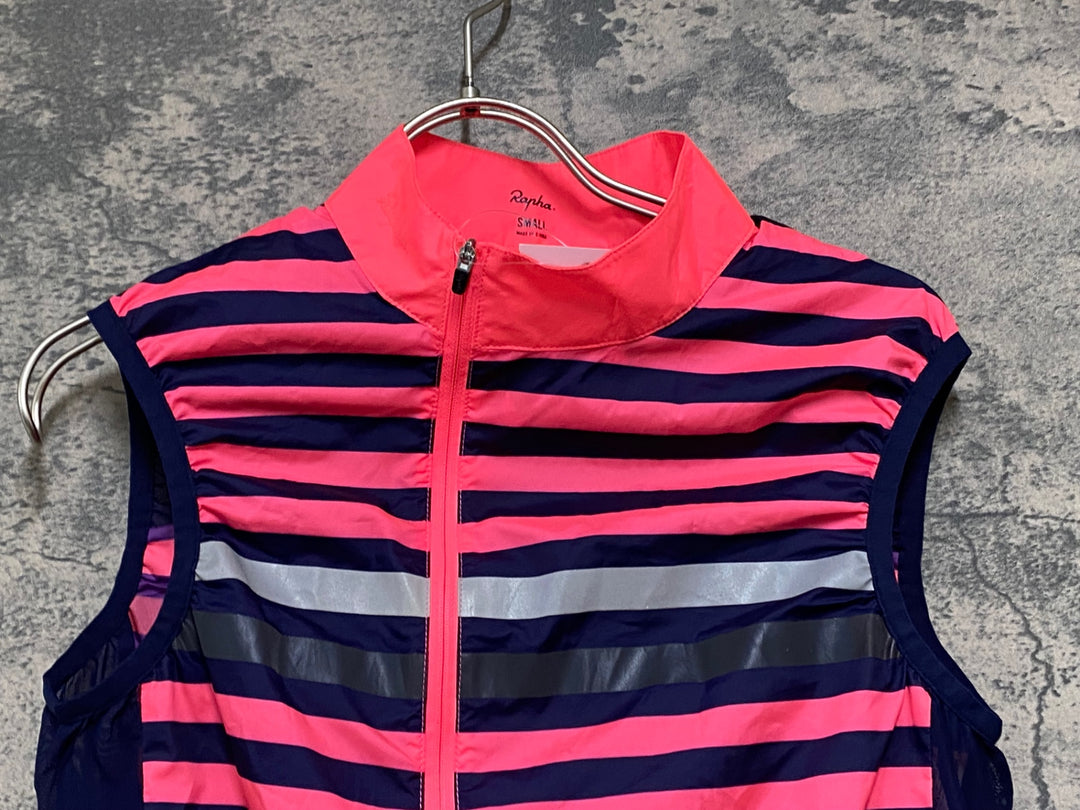 JV438 ラファ Rapha WOMEN'S BREVET GILET ジレ サイクルベスト 総柄 S