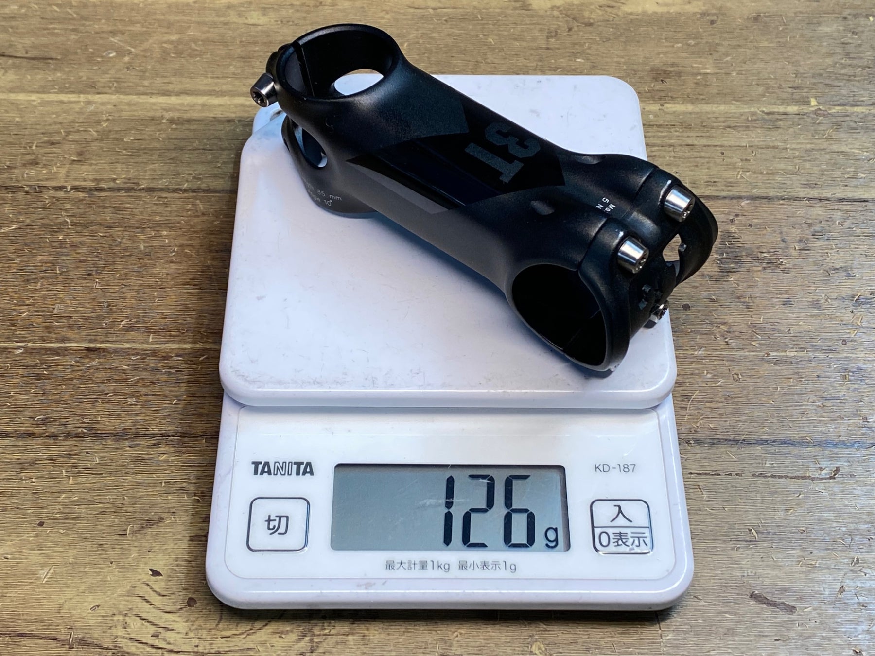 JP317 3T MTB STEM TEAM STEALTH アルミ ステム 黒 85mm Φ31.8 OS 10