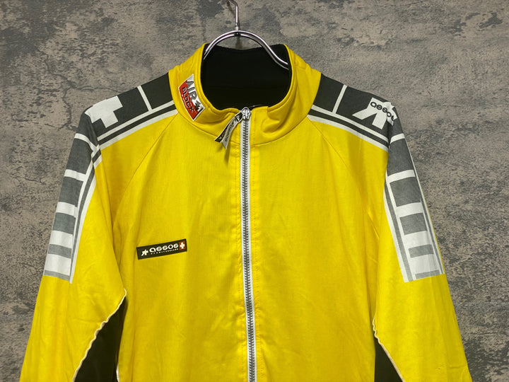 KE014 アソス ASSOS 長袖 サイクルジャケット 黄 L 裏起毛