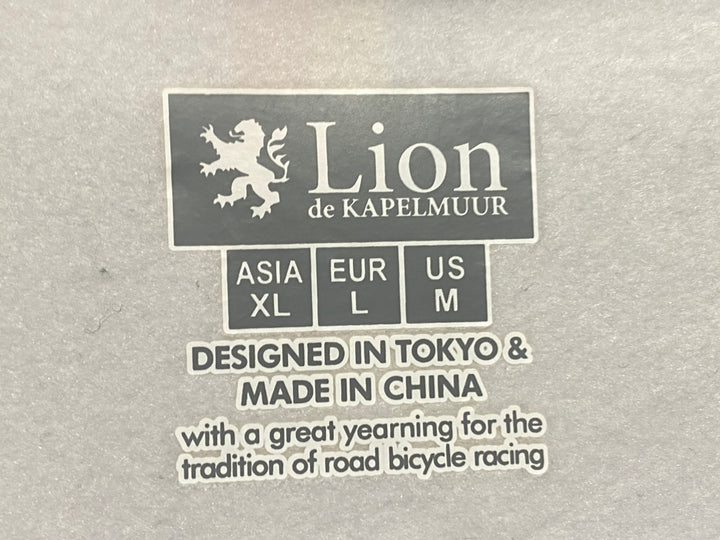 JZ204 リオンドカペルミュール Lion de KAPELMUUR 長袖 サイクルジャージ グレー XL 裏起毛
