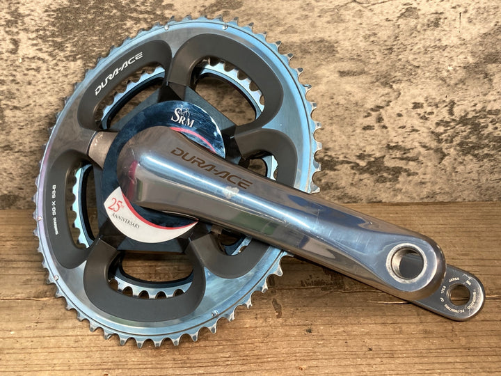 JL182 シマノ SHIMANO デュラエース DURA-ACE FC-7800 クランクセット 53/39T 172.5mm SRM 25TH パワーメーター付き ※接続未確認のためジャンク