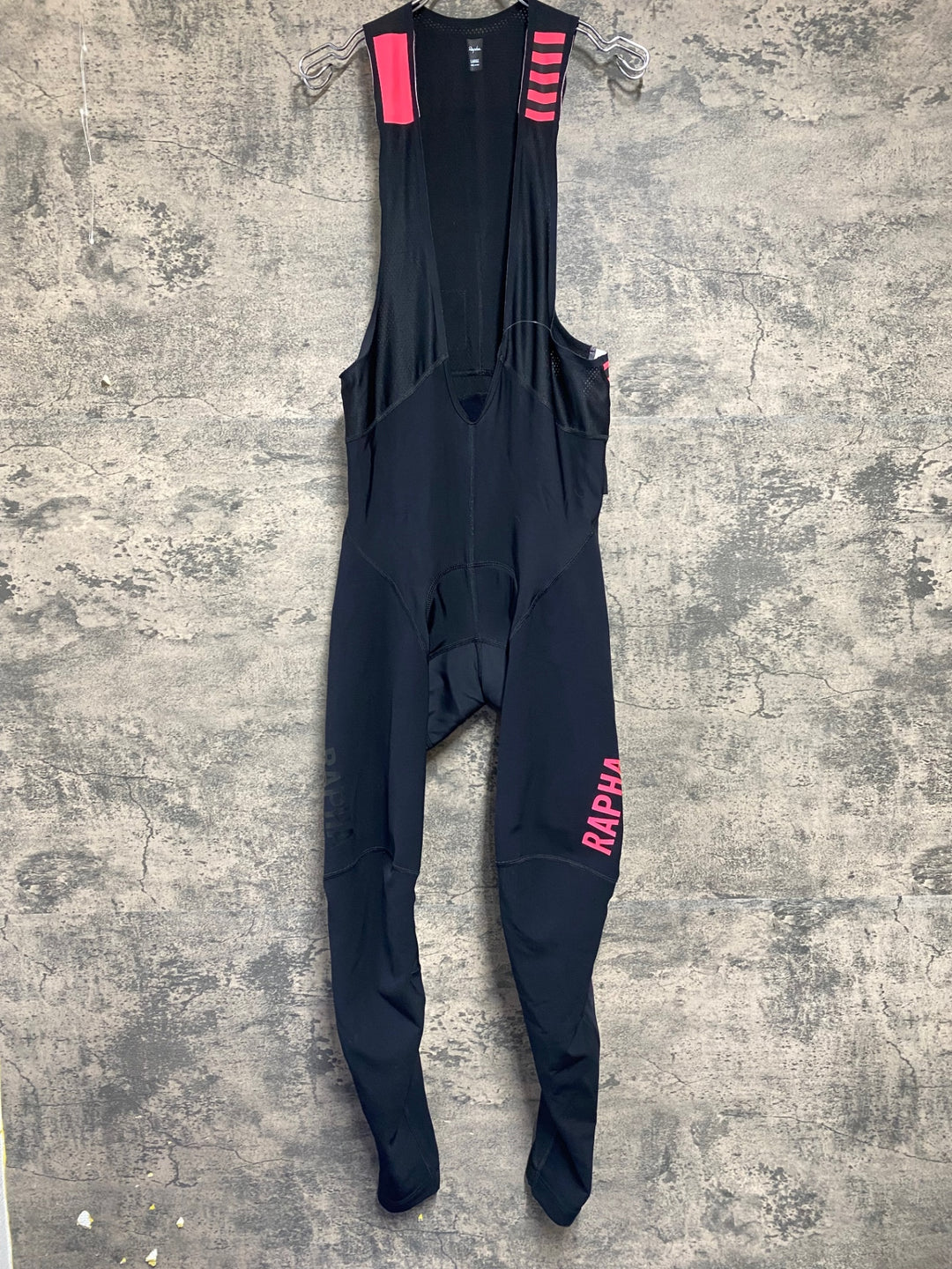 JZ856 ラファ Rapha PRO TEAM WINTER TIGHTS WITH PAD ビブタイツ 黒 L 裏起毛