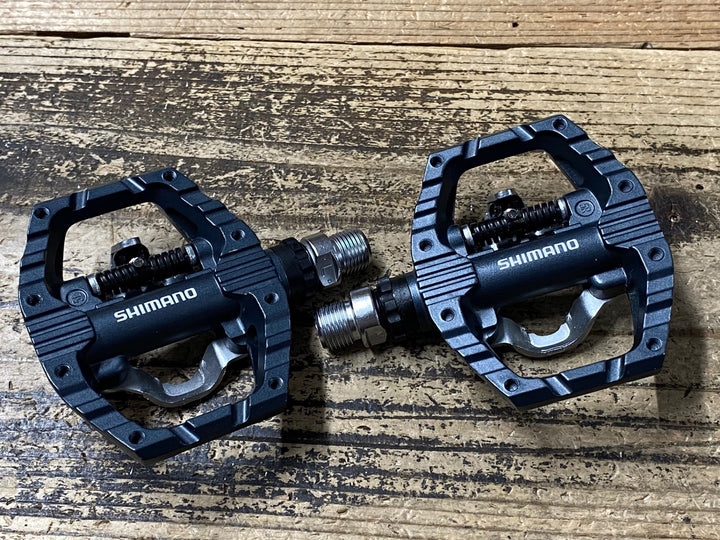 JQ878 シマノ SHIMANO PD-EH500 ビンディングペダル 片面フラット SPD