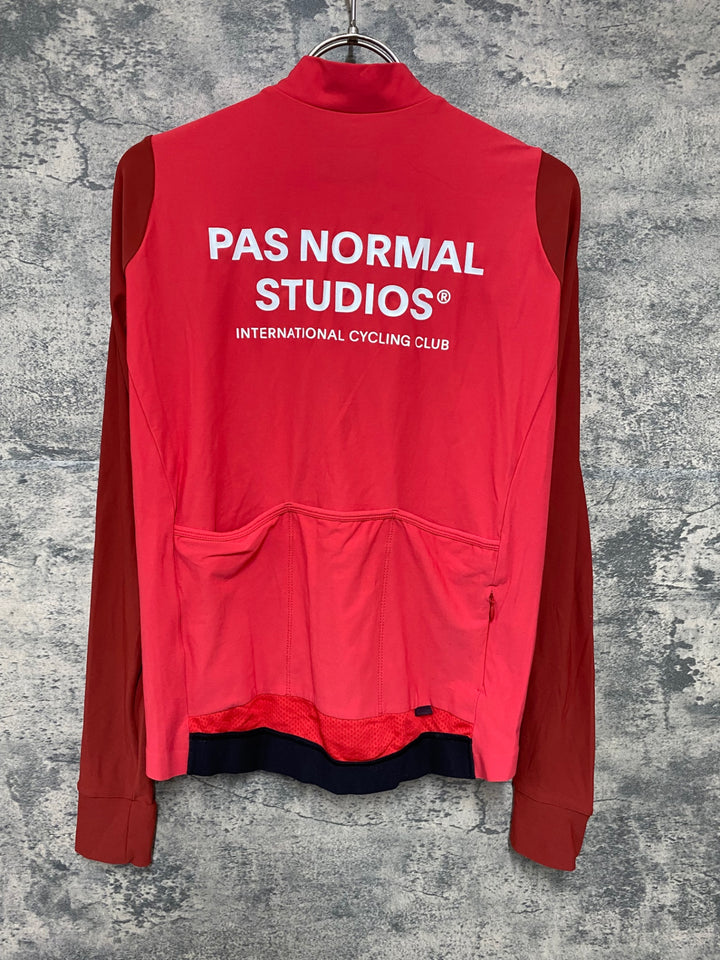 JY482 パスノーマルスタジオ PAS NORMAL STUDIOS Mechanism Long Sleeve Jersey 長袖 サイクルジャージ レッド M