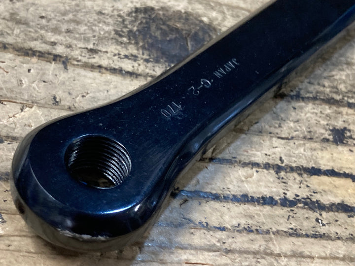 KL908 サンツァー SunTour Superbe クランクセット 52/42T 170mm ブラック ゴールド