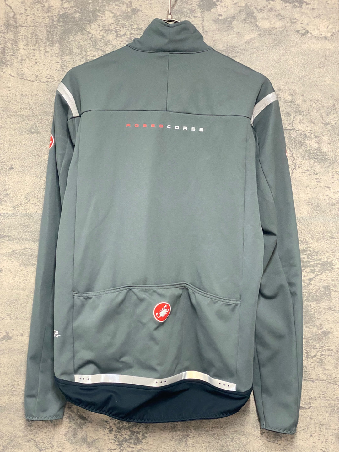 JY244 カステリ CASTELLI PERFETTO RoS 2 JACKET 長袖 サイクルジャケット カーキ S 裏起毛