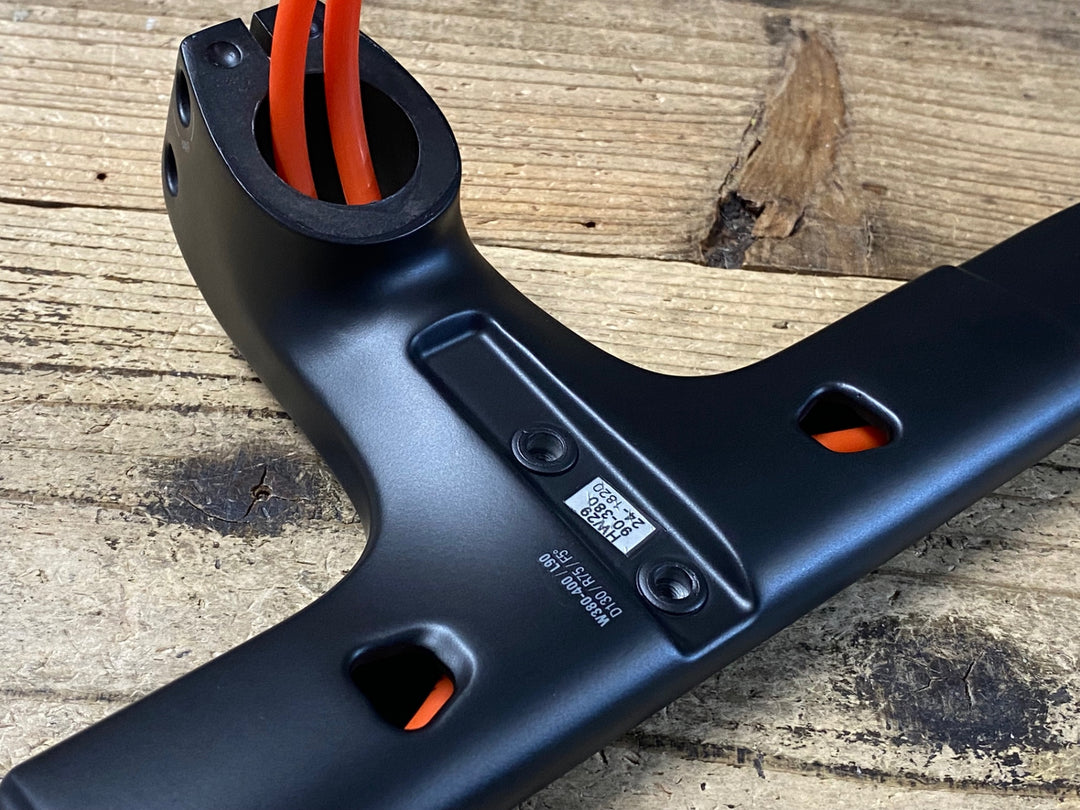 KI493 フォルツァ FORZA CIRRUS PRO ステム一体型 カーボン ドロップハンドル ブラケット/エンド部C-C380/400mm ステム長90mm