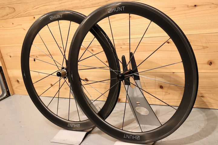 ハント HUNT カーボンスポーク 50 UD CARBON SPOKE カーボン チューブレス ホイールセット シマノ12S/11S 19C 【千葉店】