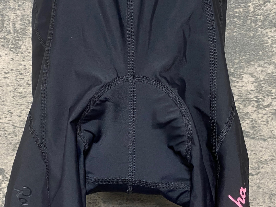 JX003 ラファ Rapha WOMEN'S SOUPLESSE BIB SHORTS ビブショーツ 黒 S レディース ※擦れ