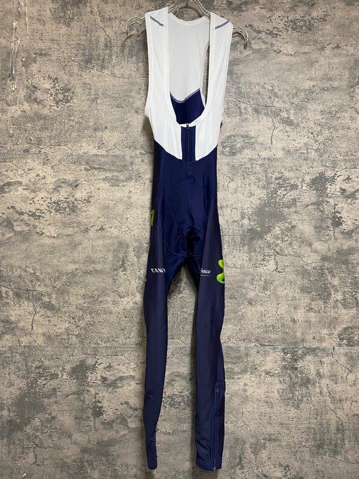 JS491 エンデュラ ENDURA ビブタイツ 濃紺 S 裏起毛 movistar