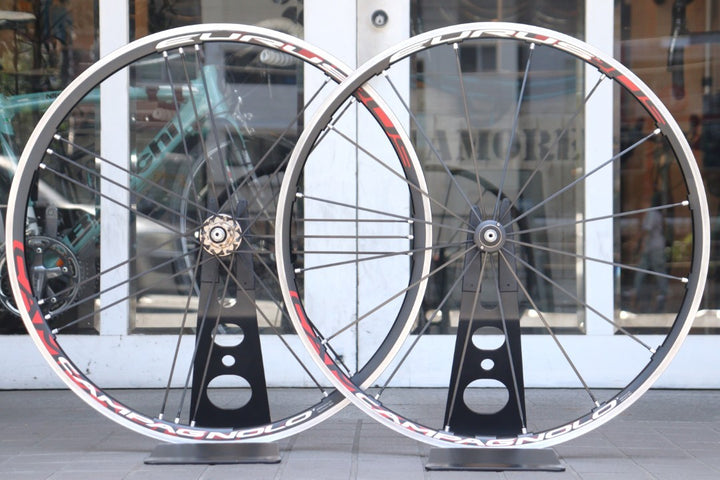 カンパニョーロ CAMPAGNOLO ユーラス EURUS アルミ クリンチャー ホイールセット カンパ10S 15C ナローリム 【横浜店】