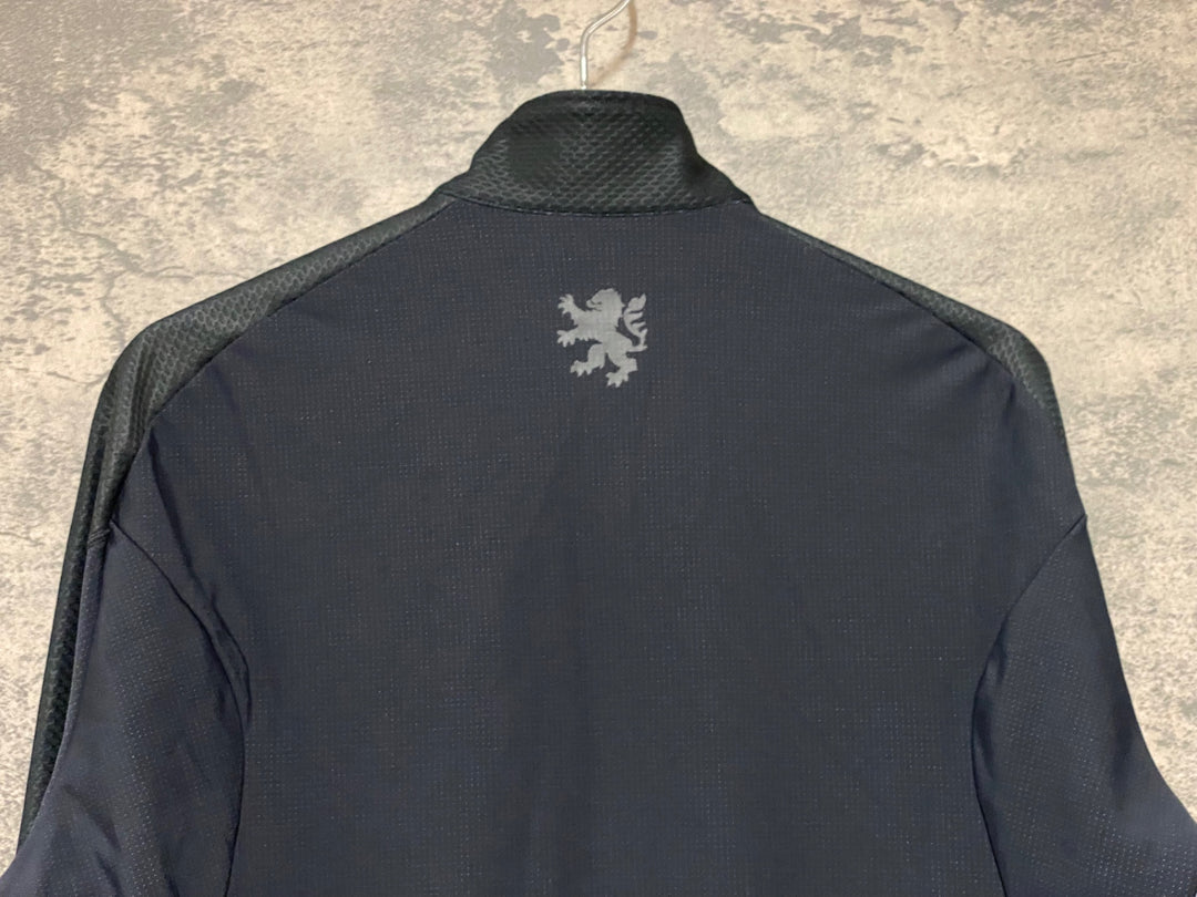 KN359 リオンドカペルミュール Lion de KAPELMUUR 長袖 サイクルジャージ 裏起毛 黒 XL