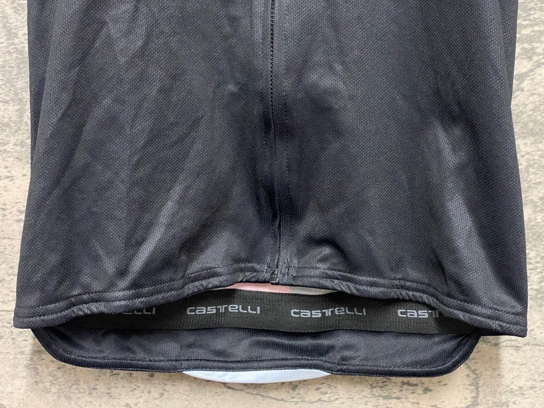 KG335 カステリ CASTELLI 半袖 サイクルジャージ 赤 黒 S INEOS