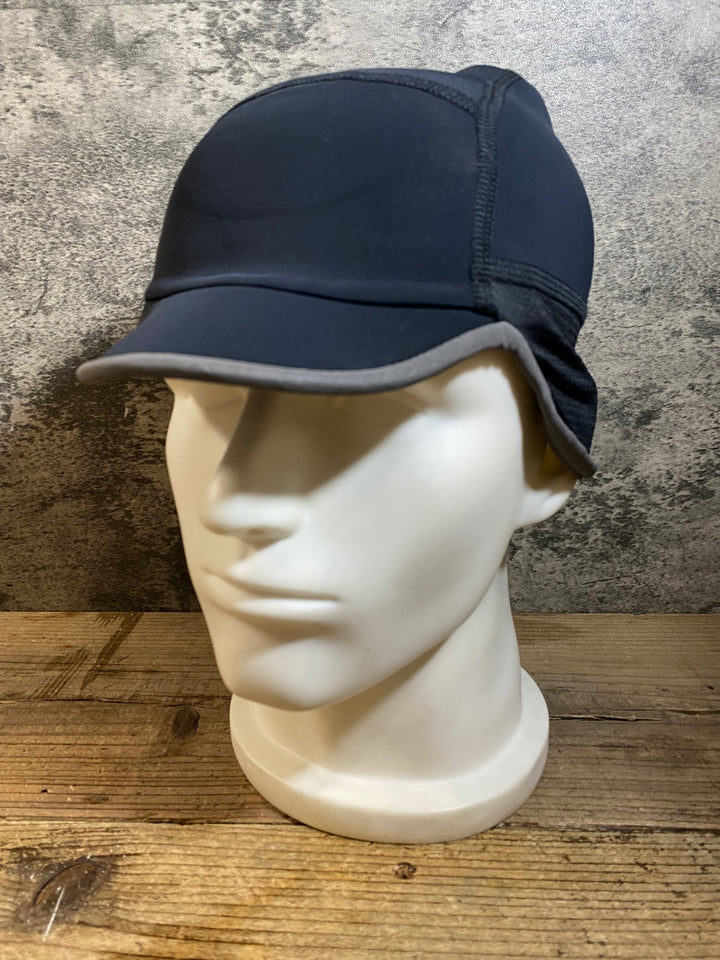 KG520 ラファ Rapha PRO TEAM WINTER HAT サイクルキャップ 黒 S-M 裏起毛