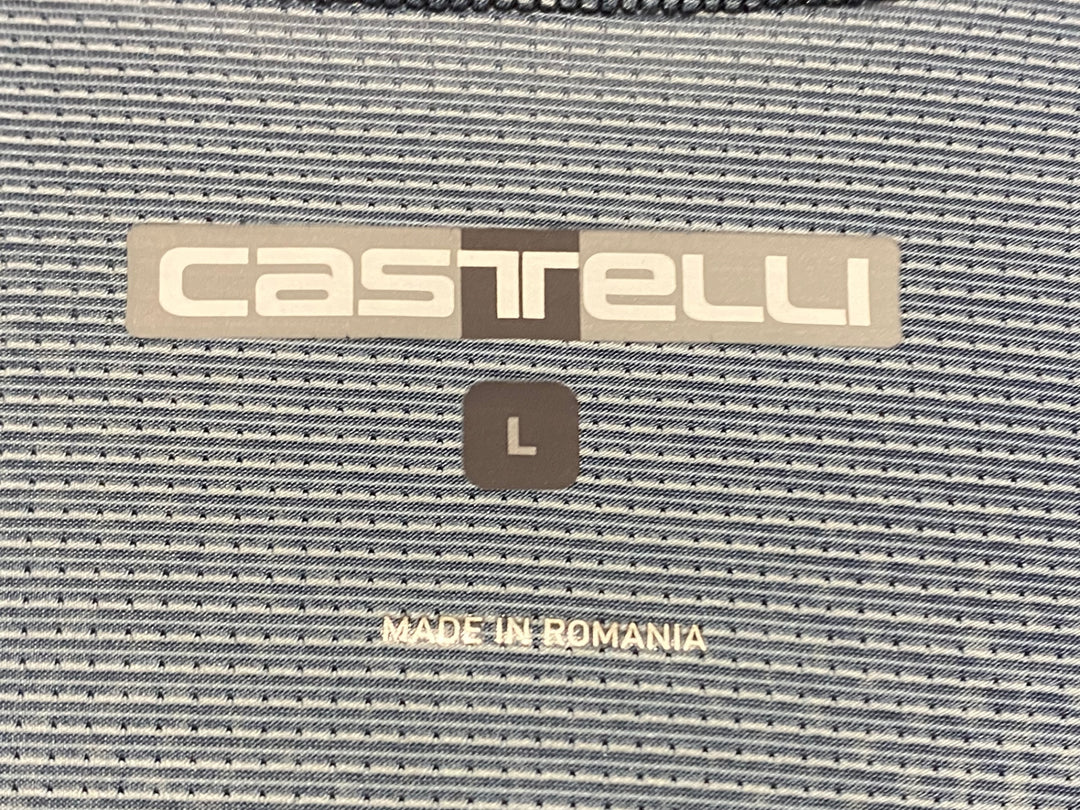 KA689 カステリ CASTELLI 半袖 サイクルジャージ 紺 L