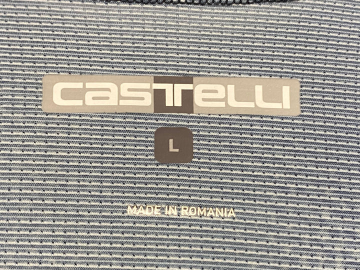 KA689 カステリ CASTELLI 半袖 サイクルジャージ 紺 L