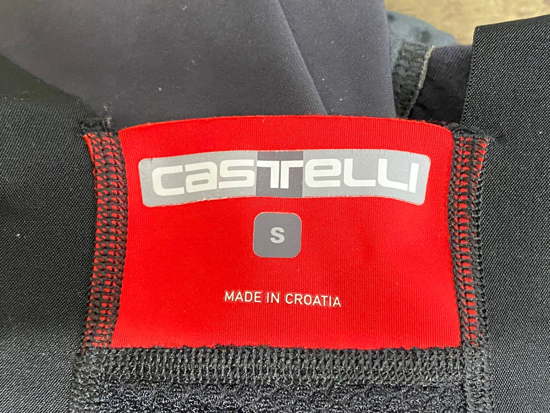 JY242 カステリ CASTELLI ビブタイツ カーキ色 S 裏起毛