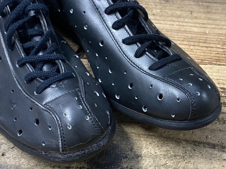 KJ386 アディダス adidas E.MERCKX SUPER ビンディングシューズ 黒 ビンテージ サイズ不明
