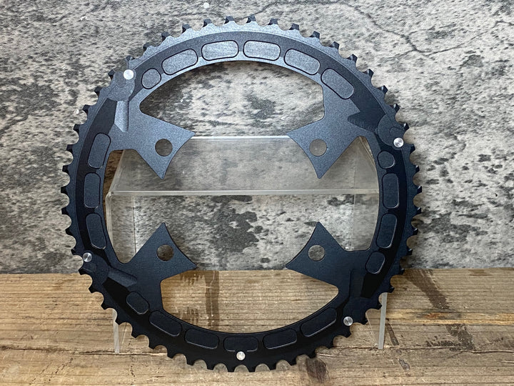 JU140 マージーン Magene QED スプリット チェーンリング 2枚セット 52/36T 12S用