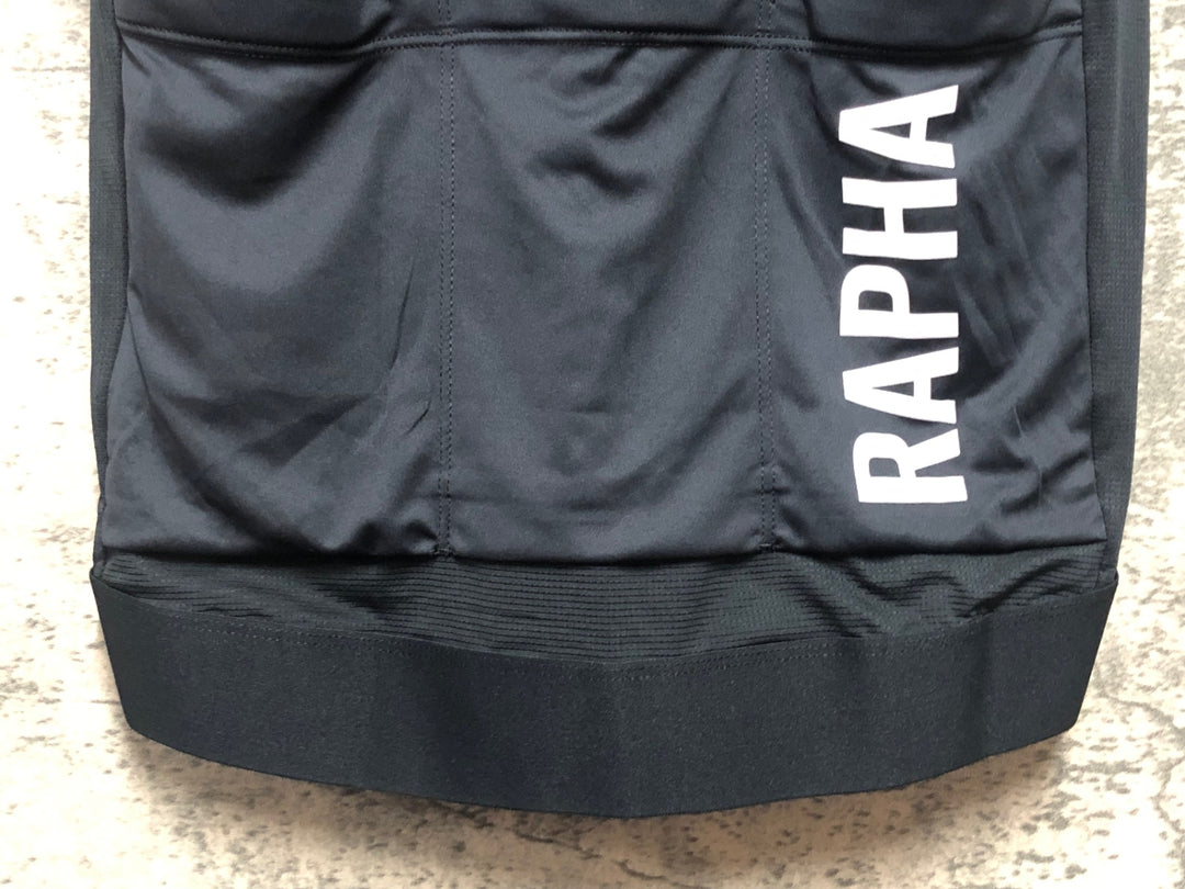 KM133 ラファ Rapha PRO TEAM TRAINING JERSEY 半袖 サイクルジャージ 黒 S