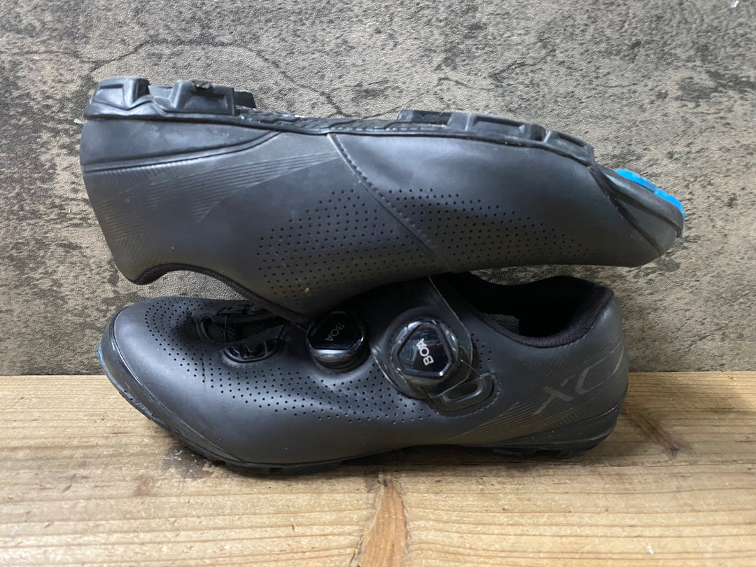 KB580 シマノ SHIMANO XC7 SHXC701M ビンディングシューズ 黒 EU41 2穴 汚れ