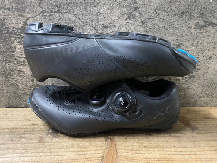 KB580 シマノ SHIMANO XC7 SHXC701M ビンディングシューズ 黒 EU41 2穴 汚れ