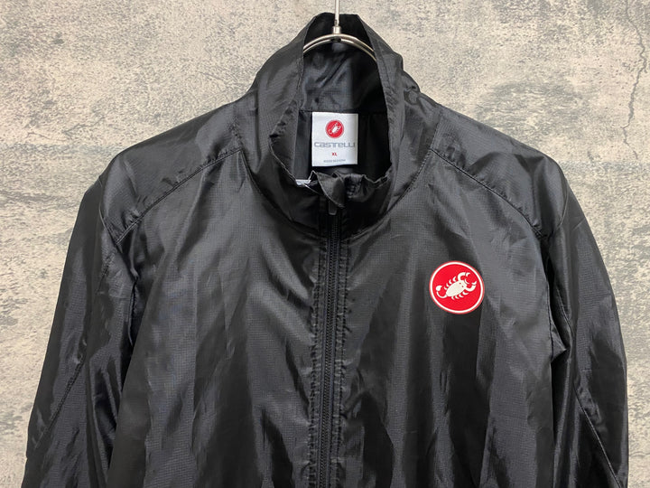 KH338 カステリ CASTELLI SQUADRA ER JACKET レインジャケット 黒 XL
