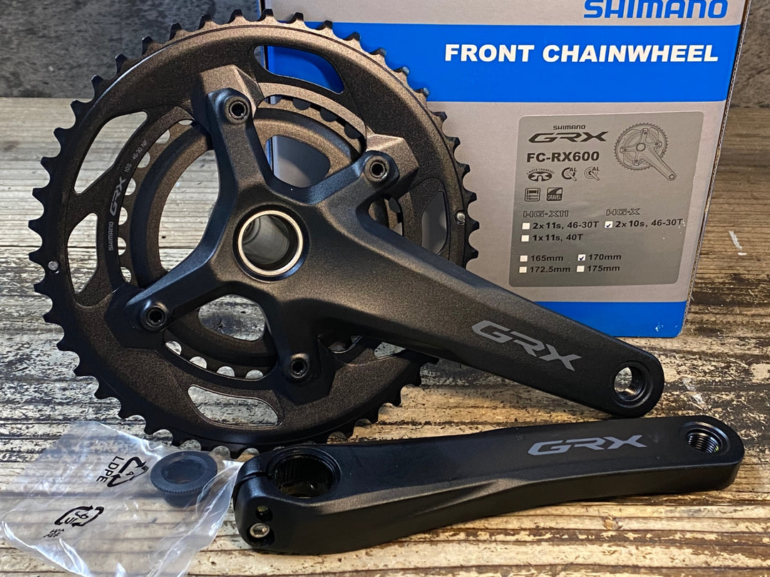 JR718 シマノ SHIMANO GRX FC-RX600 クランクセット 46/30T 170mm 2x10S