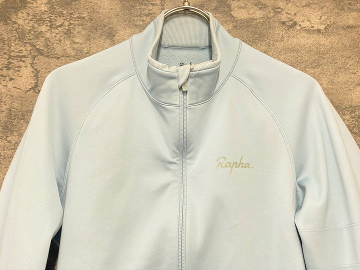 KM414 ラファ Rapha CORE WINTER JACKET 長袖 サイクルジャケット 水色 S 裏起毛