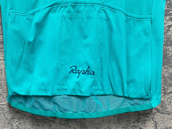 JX647 ラファ Rapha WOMEN'S CLASSIC FLYWEIGHT JERSEY 半袖 サイクルジャージ ライトグリーン レディース XS