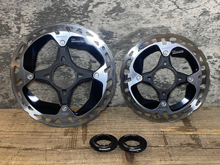 JV033 シマノ SHIMANO RT-MT900 ディスクブレーキローターセット Φ160/140 センターロック