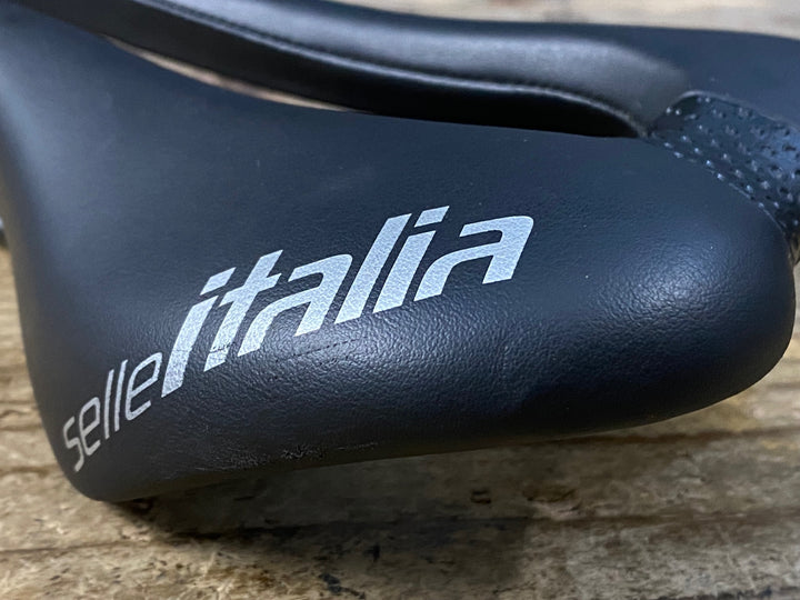 KJ734 セライタリア Selle Italia SLR Superflow サドル 黒 MANGANESEレール ※スレ有
