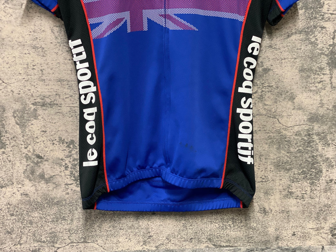 KI224 ルコックスポルティフ le coq sportif 半袖 サイクルジャージ 青 M