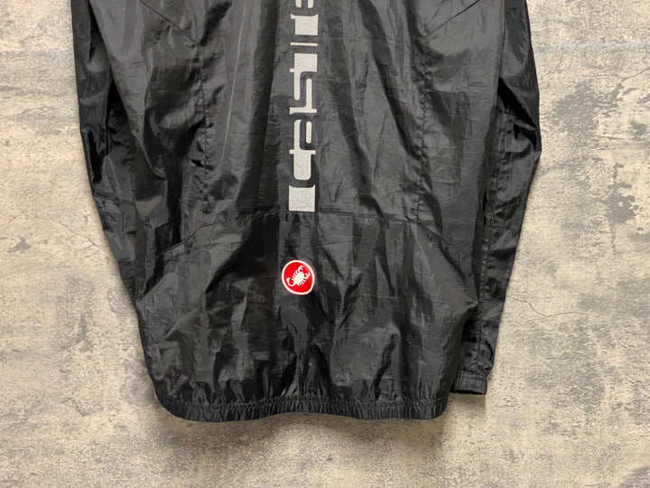 KP753 カステリ CASTELLI 長袖 ウインドブレーカー 黒 M