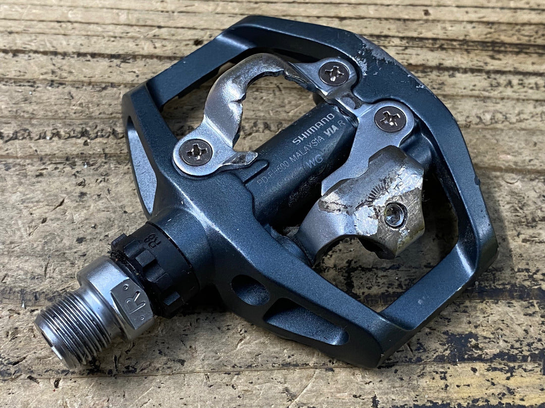 JZ056 シマノ SHIMANO PD-EH500 ビンディングペダル 片面フラット SPD