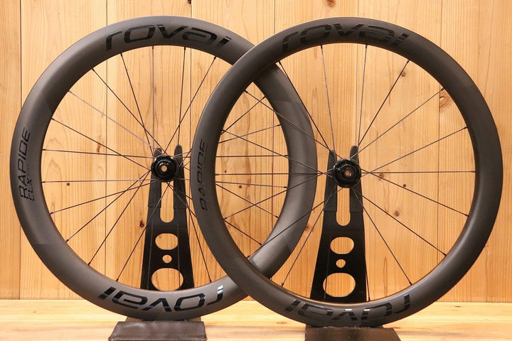 BFV786_ASHIYAロヴァ―ル ROVAL ラピーデ RAPIDE CLX2 カーボン チューブレスレディ ホイールセット シマノ 11/12S 【芦屋店】