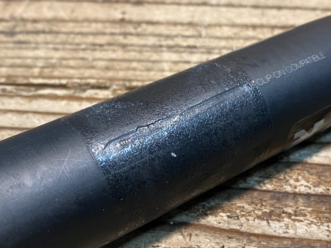 JA702 フィジーク FIZIK CYRANO 00 BULL カーボン ドロップハンドル Φ31.8mm ブラケットC-C 420mm ※クランプ部凹み強のためジャンク