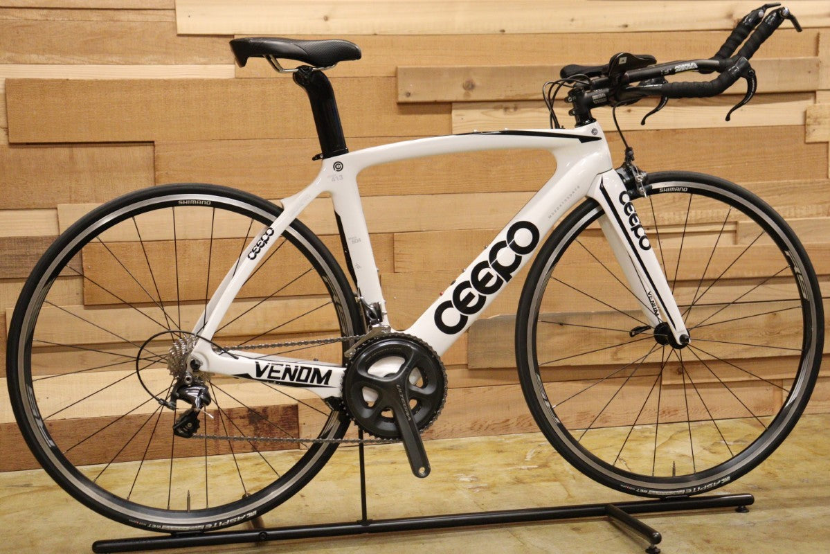 シーポ CEEPO ヴェノム VENOM 2015年頃モデル Mサイズ ULTEGRA 6800 11S MIX カーボン TT バイク 【立川店】