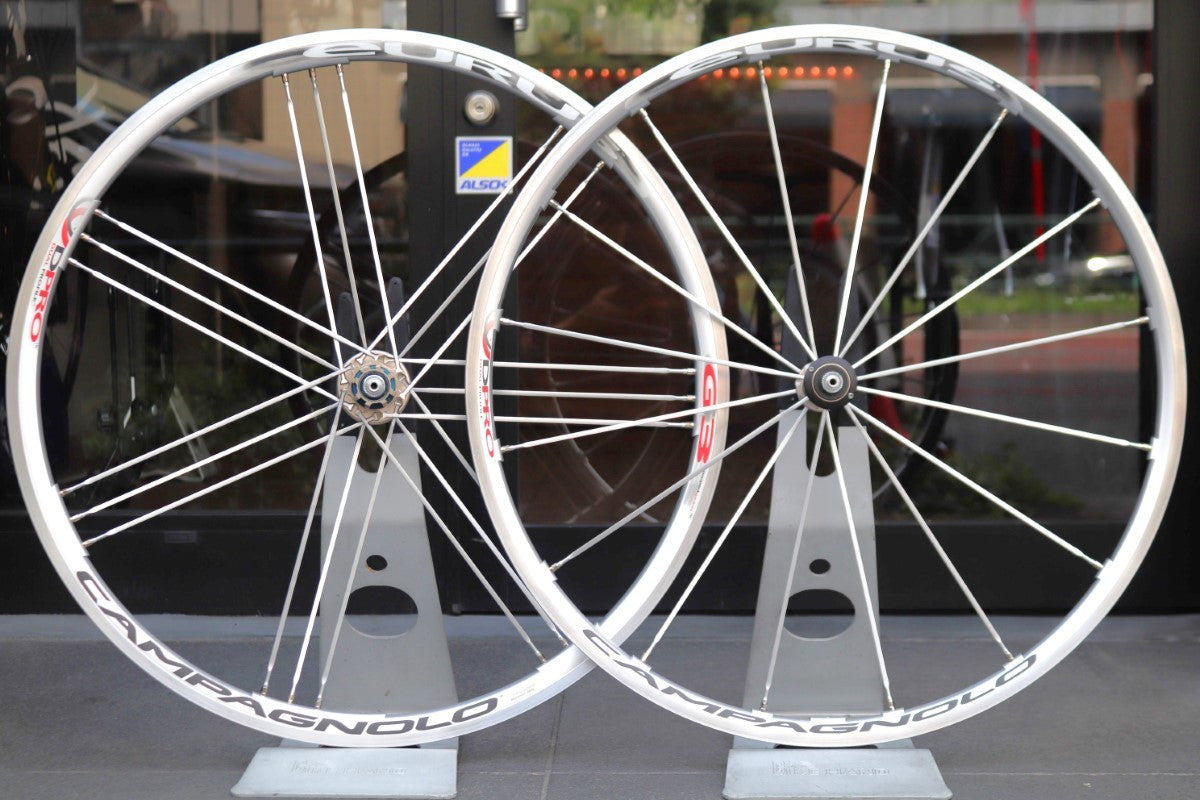 カンパニョーロ CAMPAGNOLO ユーラス EURUS アルミ クリンチャー ホイールセット カンパ12/11S ナローリム 15C  【東京南麻布店】