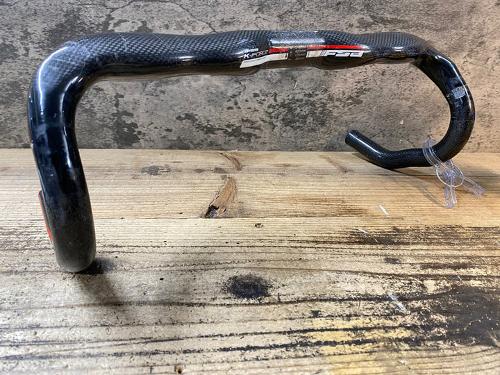 JR556 FSA K-FORCE エルゴハンドル カーボン ドロップハンドル クランプ部割れあり エンド部C-C400mm