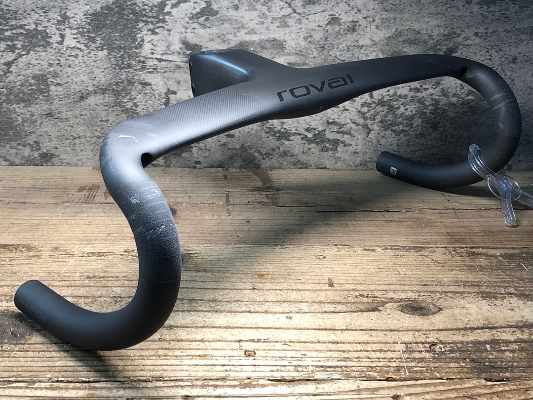 JL030 ロヴァ―ル ROVAL RAPIDE COCKPIT カーボン ドロップハンドル ブラケットC-C420mm100mm