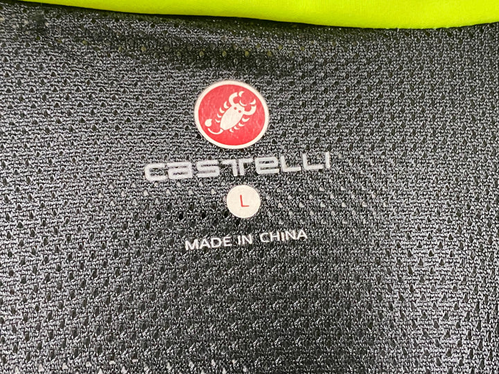 JW299 カステリ CASTELLI 長袖 ウインドブレーカー L ※汚れあり