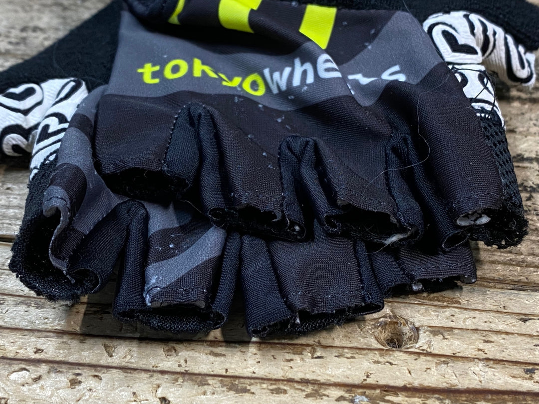 JS999 ピセイ PISSEI 指切り グローブ 黒 グレー 白 S TOKYOWHEELS