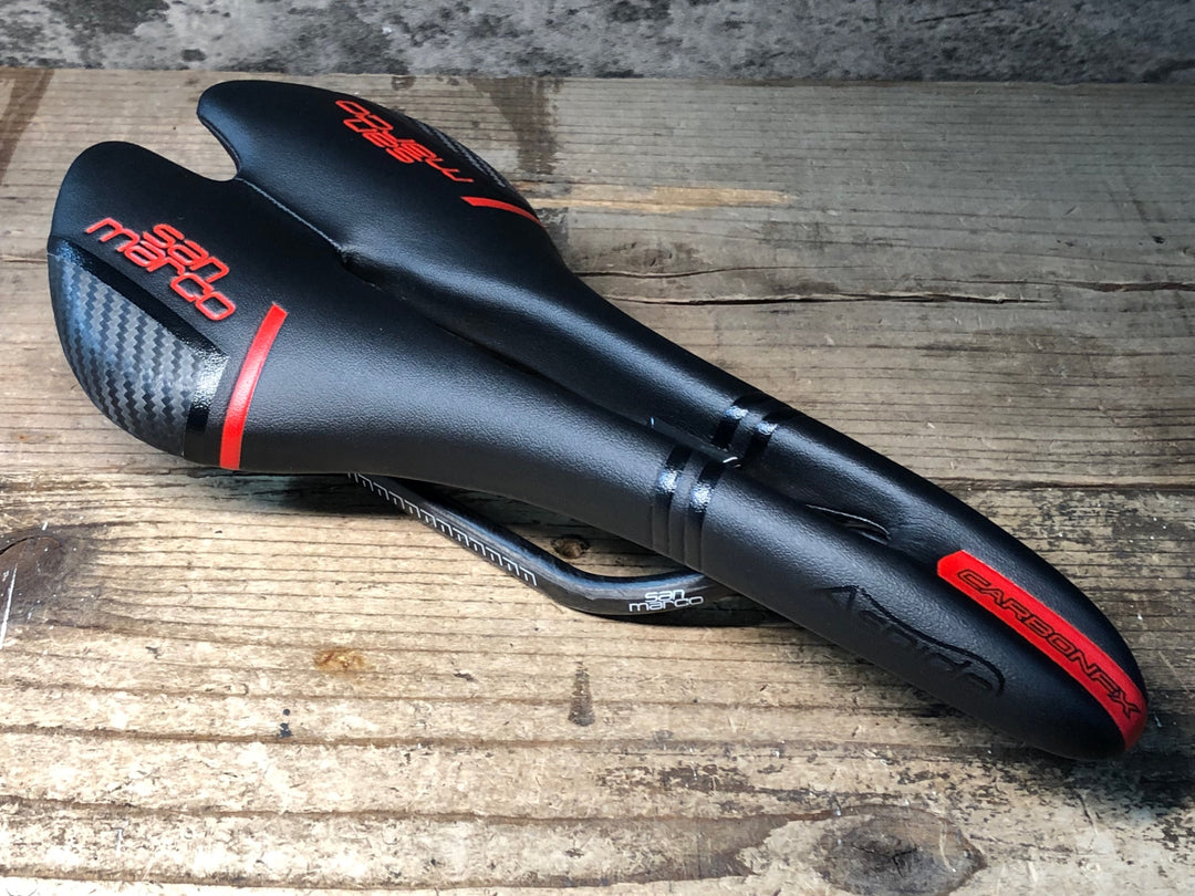 JJ500 セラサンマルコ selle sanmarco ASPIDE CARBON FX カーボンレール サドル 黒/赤