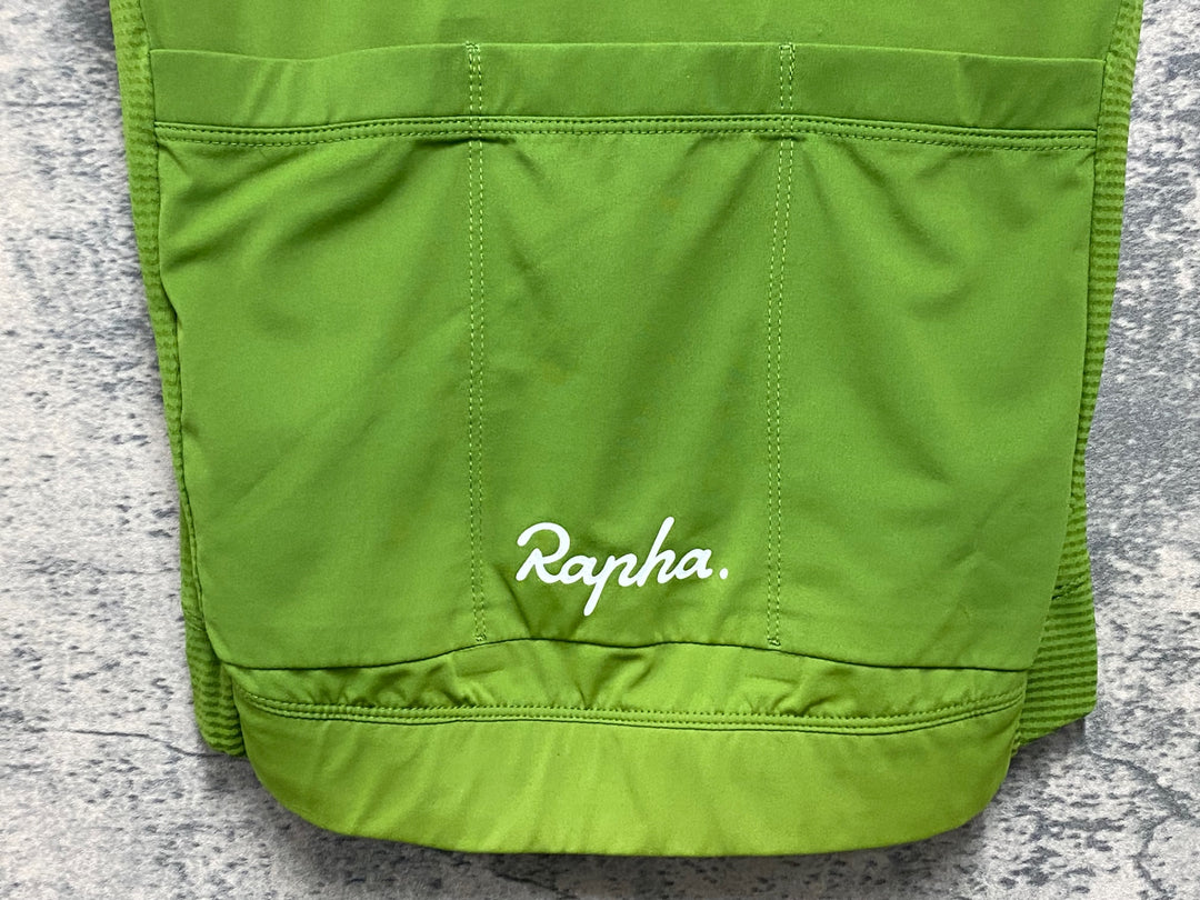 KA302 ラファ Rapha CORE LIGHTWEIGHT JERSEY 半袖 サイクルジャージ 緑 XS ※汚れ